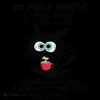 Black Cat My Four Moods I Need Coffee I Need A Nap Coffee Coffee Mug thumb 5