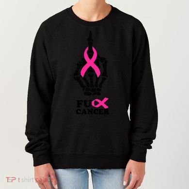 Breast Cancer , Middle Finger Cancer Women's Sweatshirt