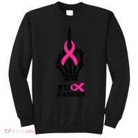 Breast Cancer , Middle Finger Cancer Sweatshirt thumb 0