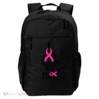 Breast Cancer , Middle Finger Cancer Backpack thumb 0