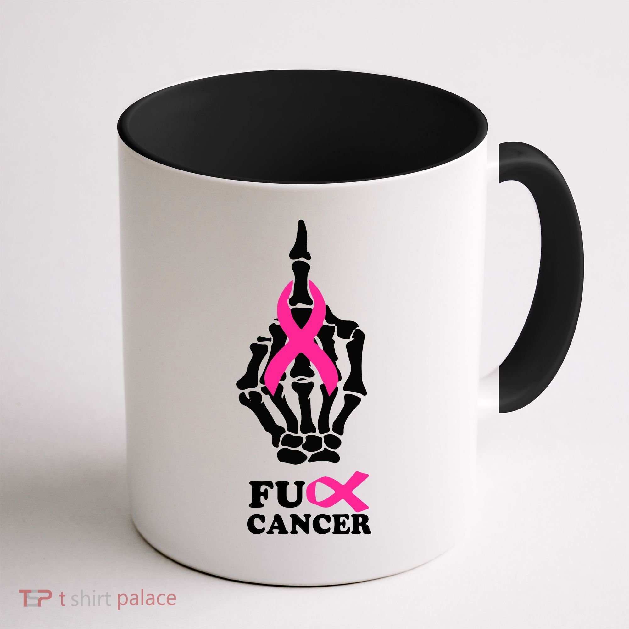 Breast Cancer , Middle Finger Cancer Coffee Mug