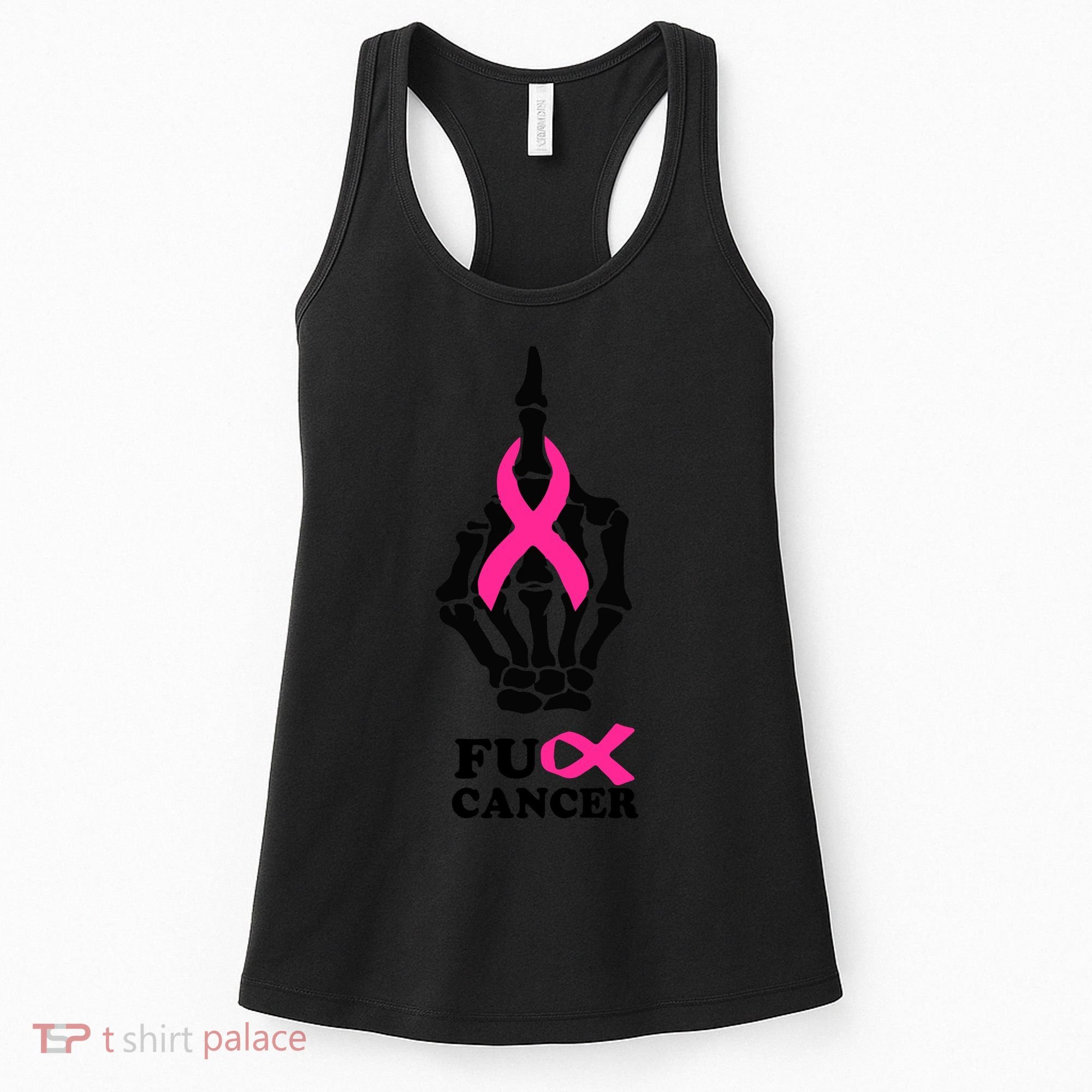 Breast Cancer , Middle Finger Cancer Women's Tank Top