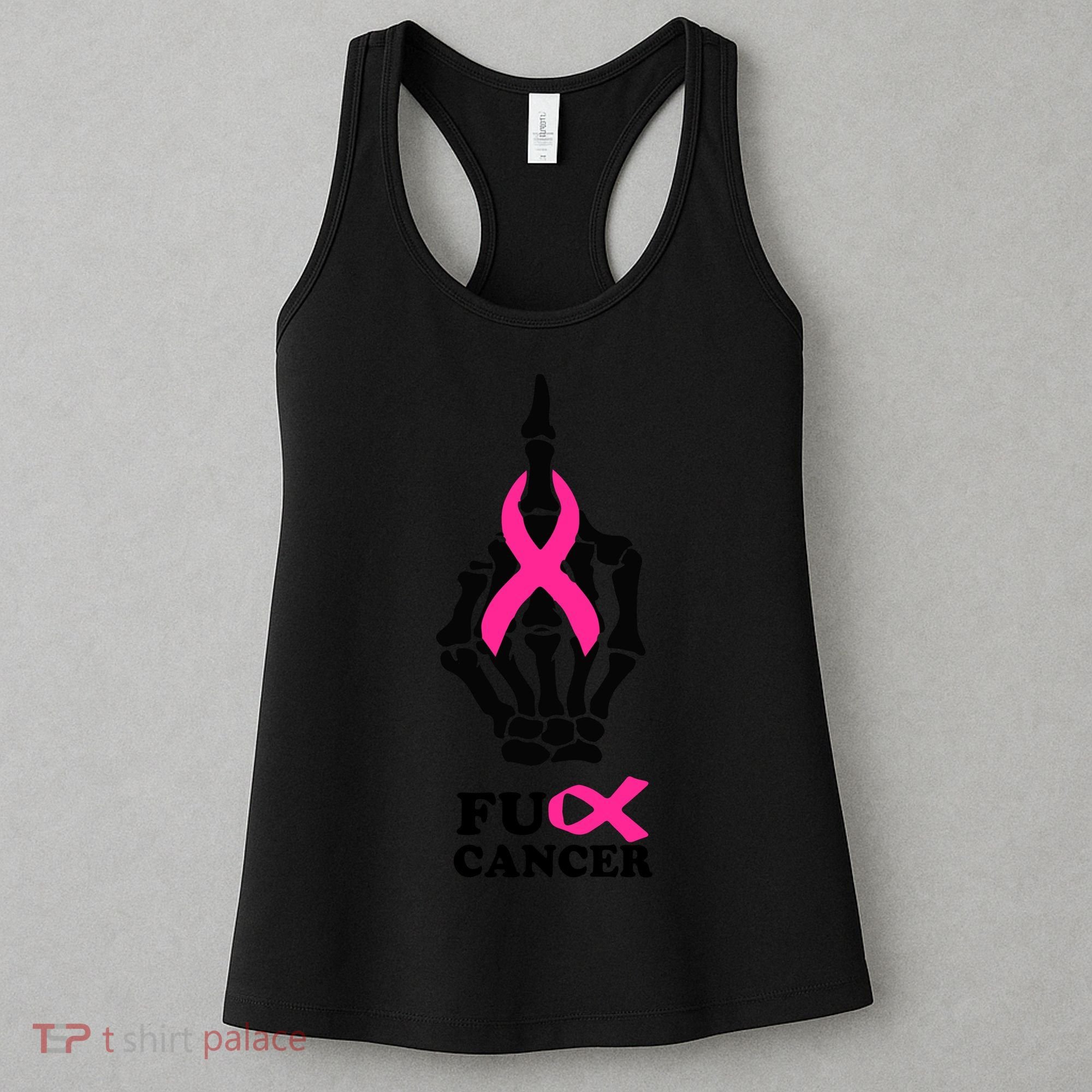 Breast Cancer , Middle Finger Cancer Women's Tank Top