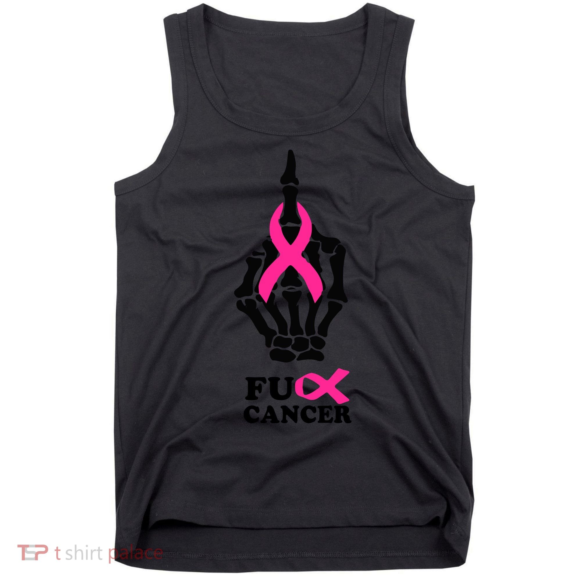 Breast Cancer , Middle Finger Cancer Tank Top