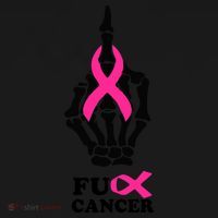 Breast Cancer , Middle Finger Cancer Kids Sweatshirt thumb 2