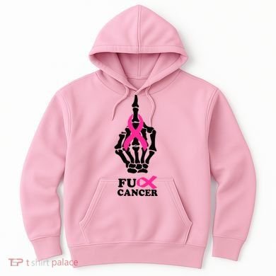 Breast Cancer , Middle Finger Cancer Hoodie
