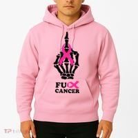Breast Cancer , Middle Finger Cancer Hoodie thumb 2