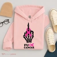 Breast Cancer , Middle Finger Cancer Hoodie thumb 4