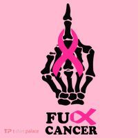 Breast Cancer , Middle Finger Cancer Long Sleeve Shirt thumb 2