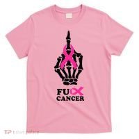 Breast Cancer , Middle Finger Cancer T-Shirt thumb 0