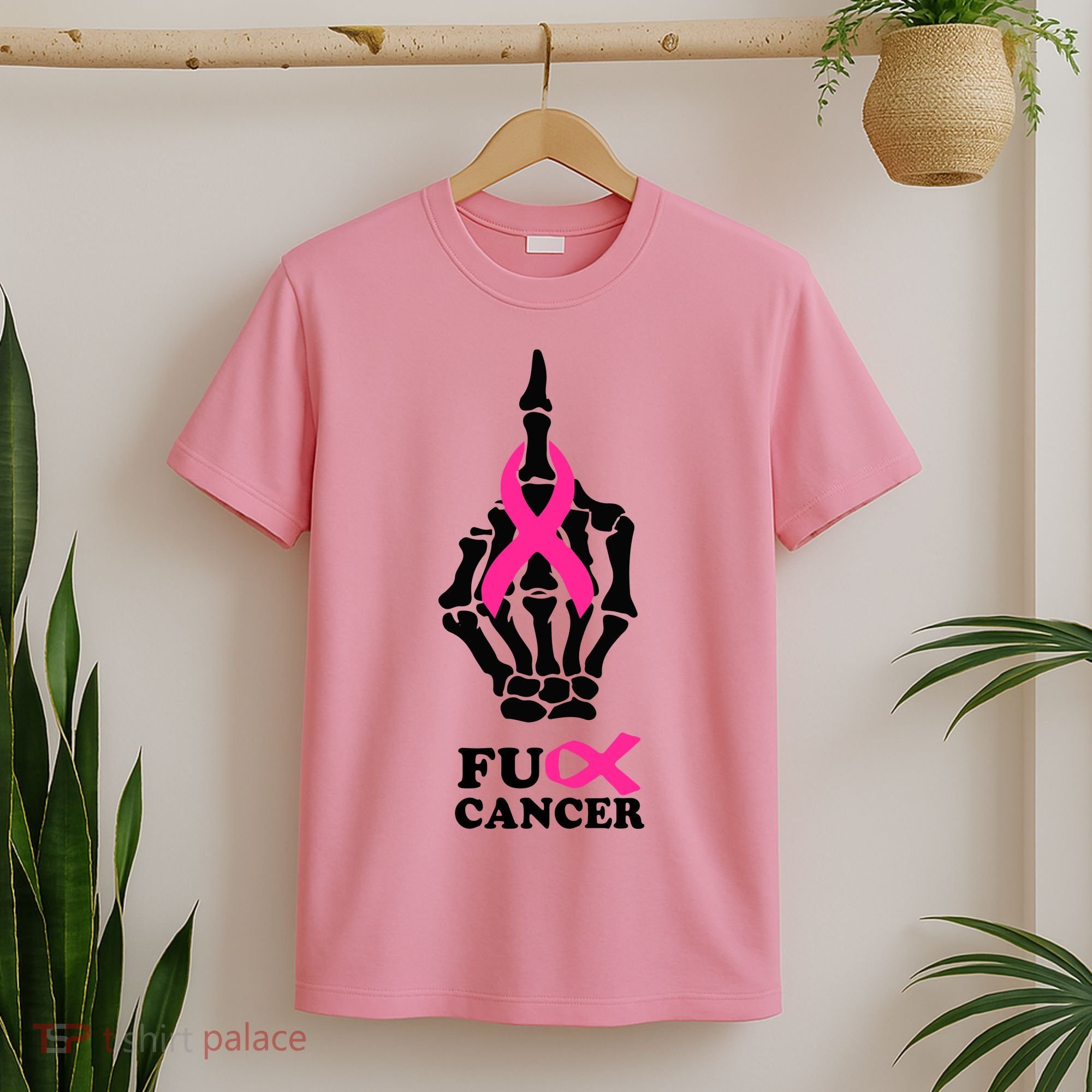 Breast Cancer , Middle Finger Cancer T-Shirt