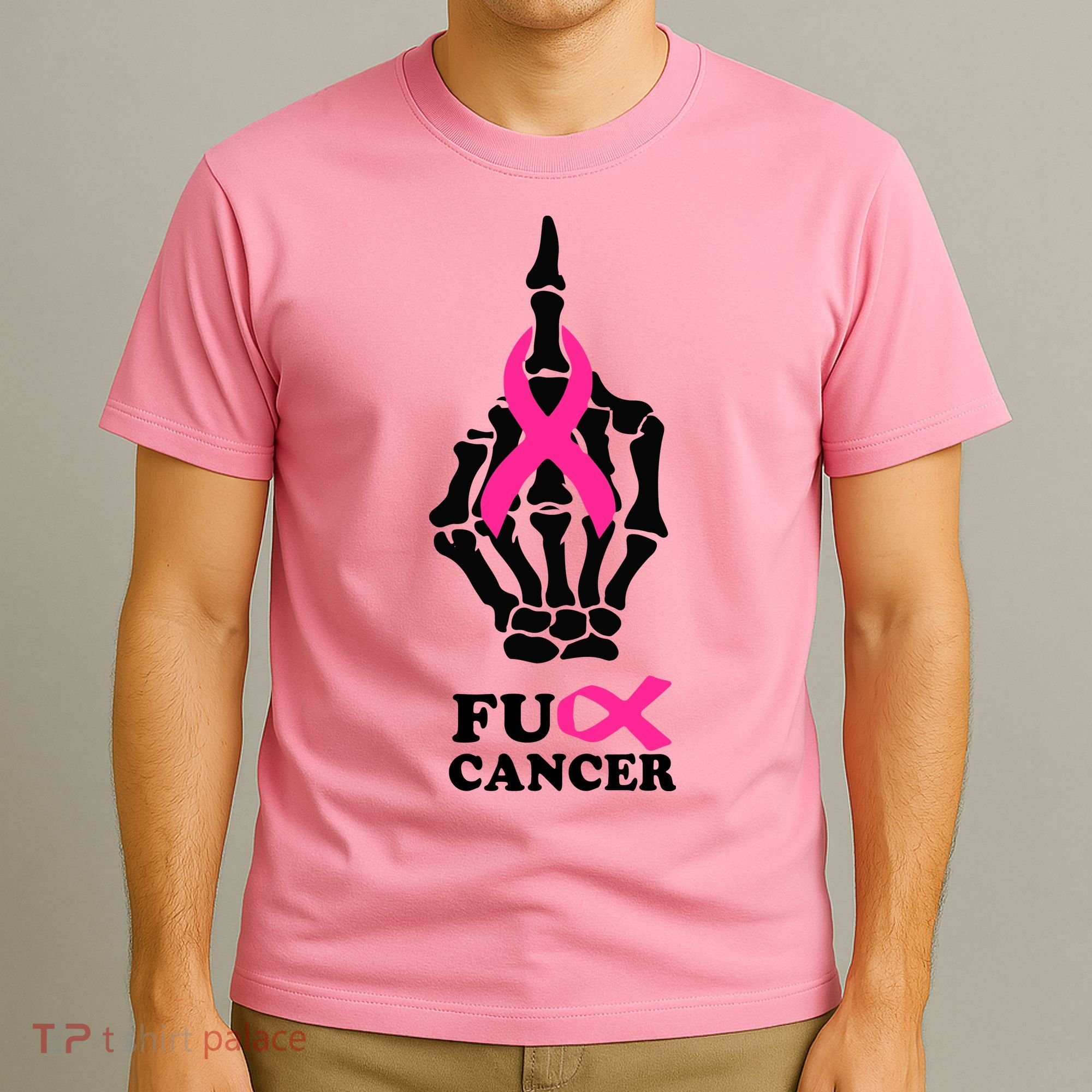 Breast Cancer , Middle Finger Cancer T-Shirt