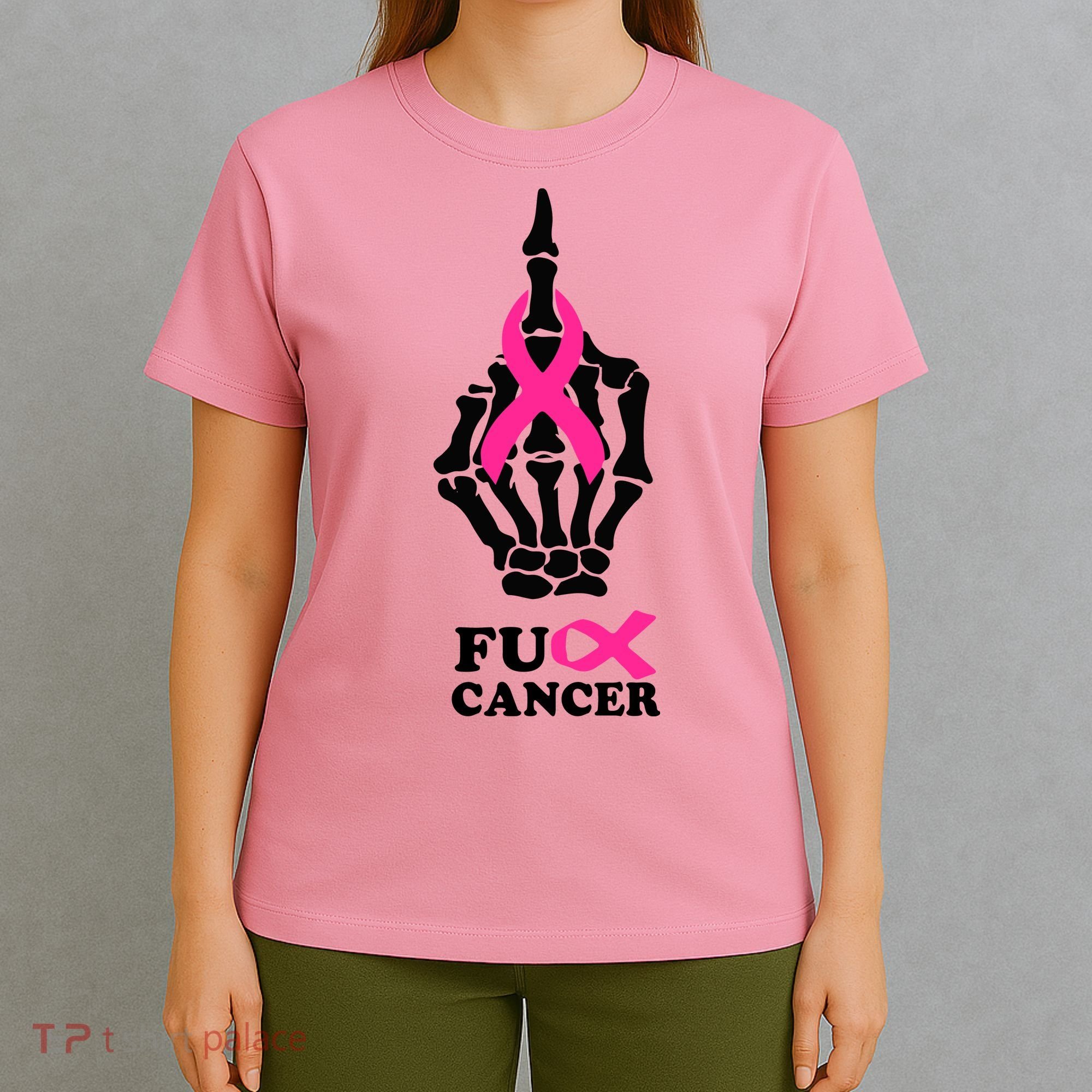 Breast Cancer , Middle Finger Cancer T-Shirt