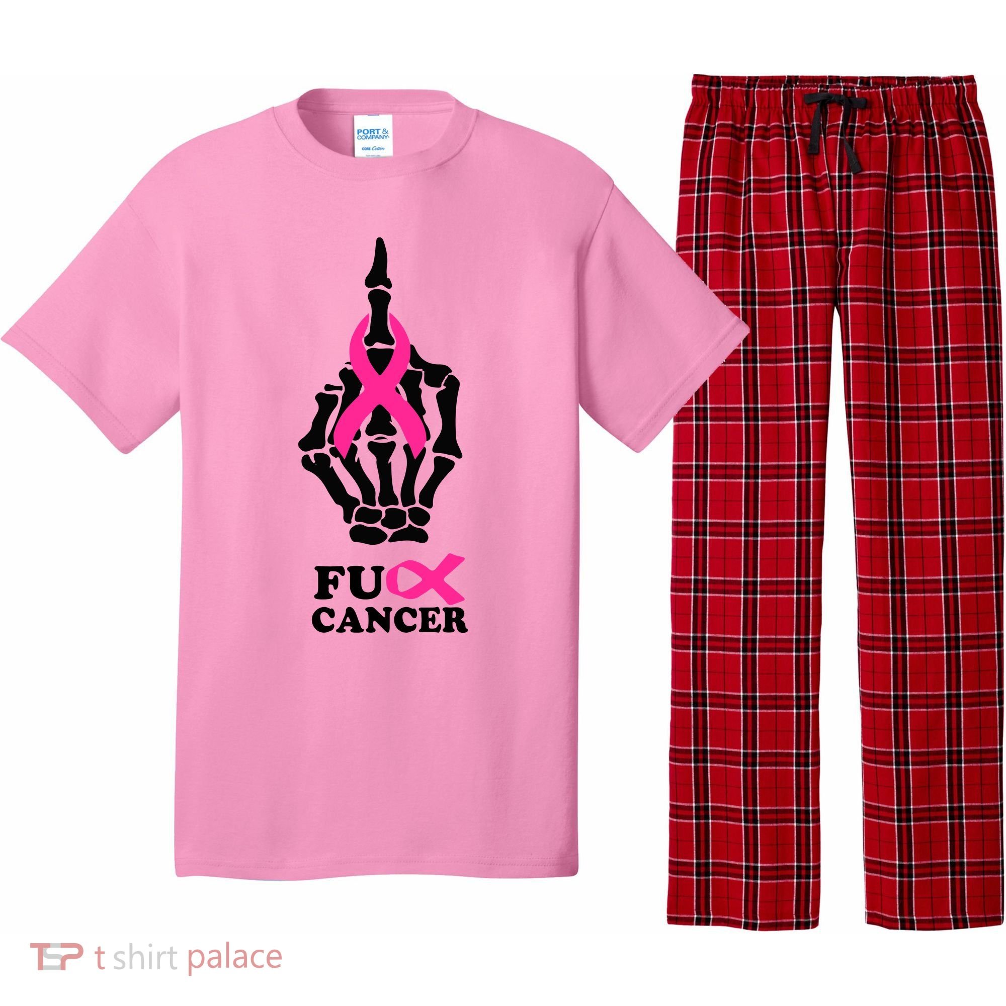 Breast Cancer , Middle Finger Cancer Pajama Set