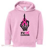 Breast Cancer , Middle Finger Cancer Toddler Hoodie thumb 0