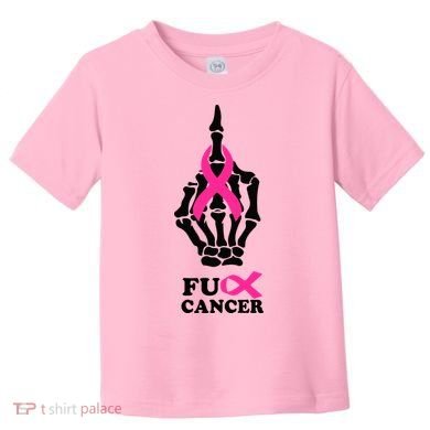 Breast Cancer , Middle Finger Cancer Toddler T-Shirt