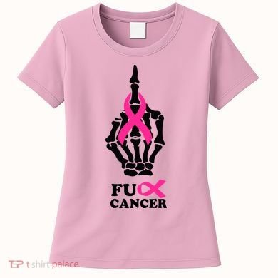 Breast Cancer , Middle Finger Cancer Women's T-Shirt
