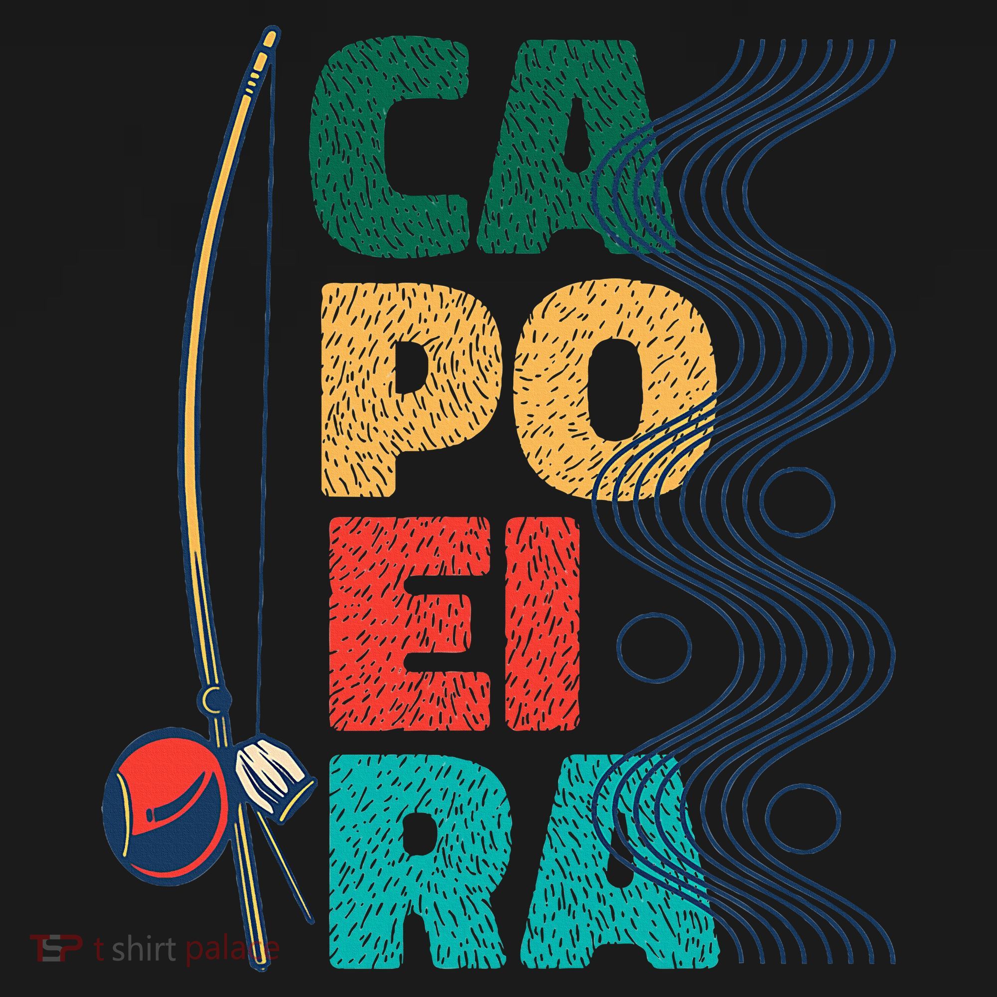 Berimbau Capoeira Music Instrument Brazil T-Shirt