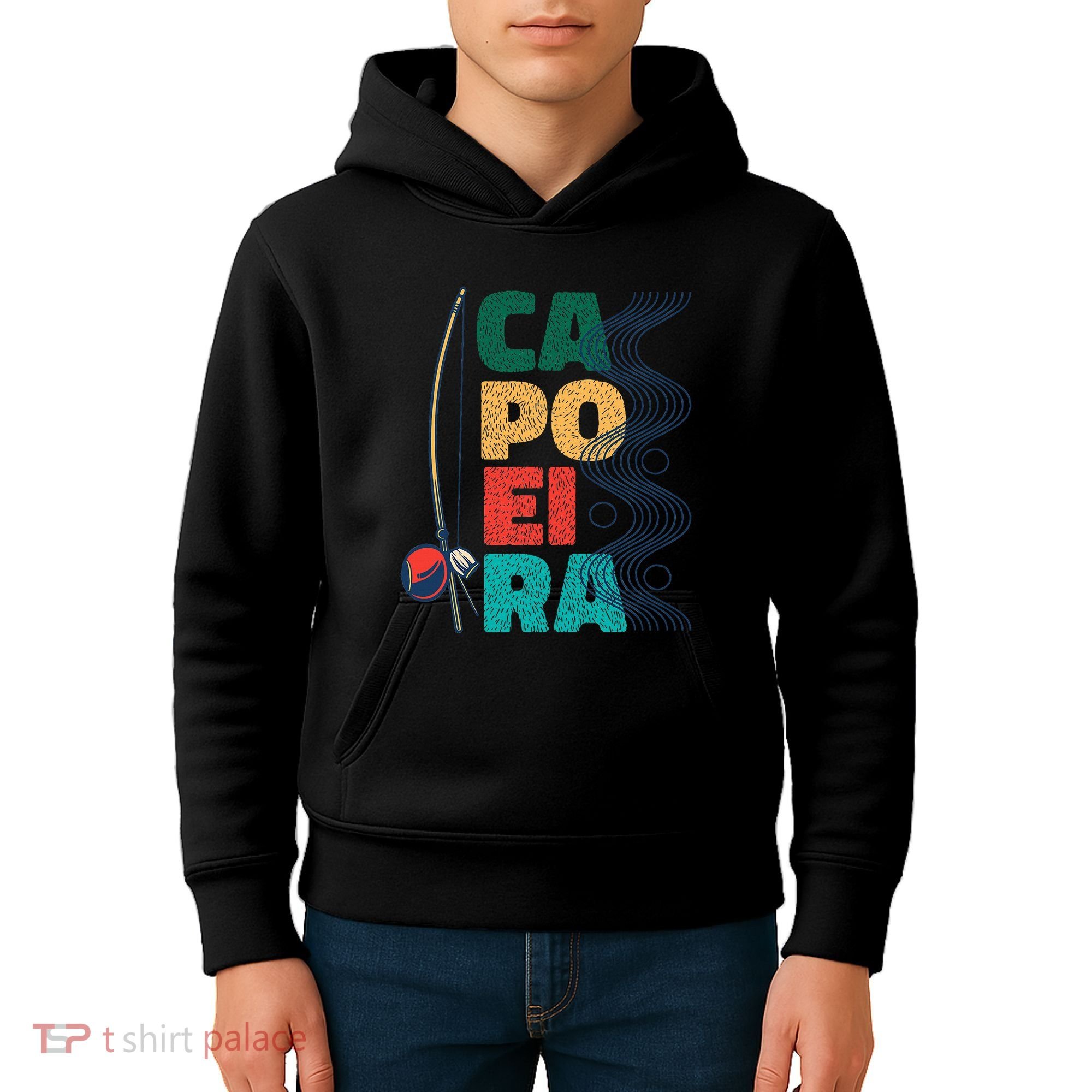 Berimbau Capoeira Music Instrument Brazil Kids Hoodie