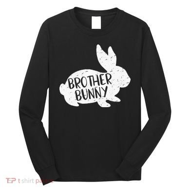 Bunny Cute Matching Family Easter Brother Long Sleeve Shirt