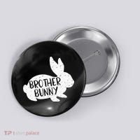Bunny Cute Matching Family Easter Brother Button thumb 0