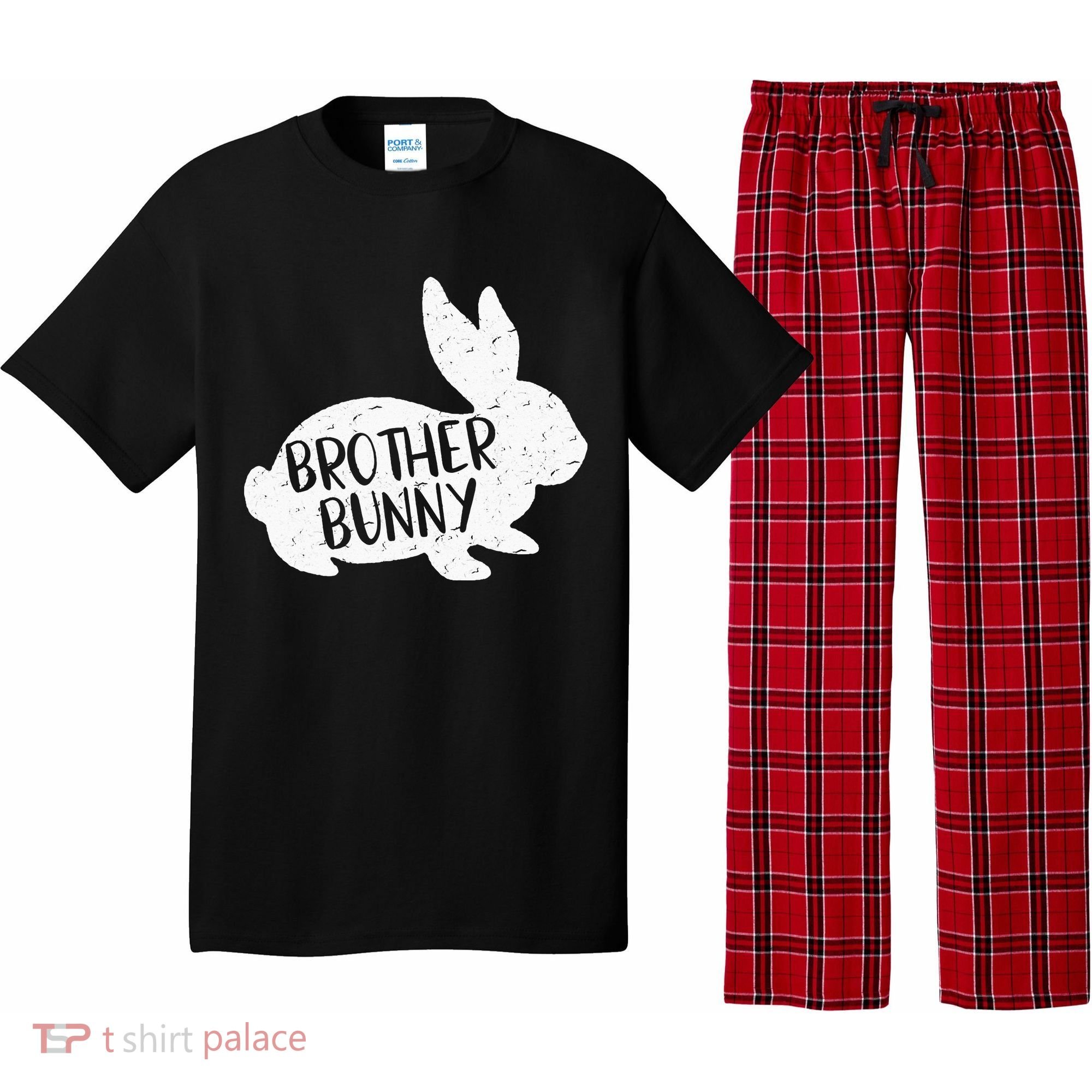 Bunny Cute Matching Family Easter Brother Pajama Set