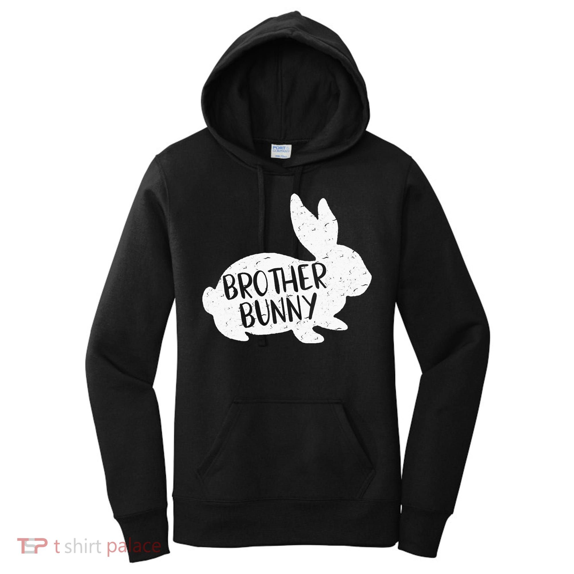 Bunny Cute Matching Family Easter Brother Women's Hoodie