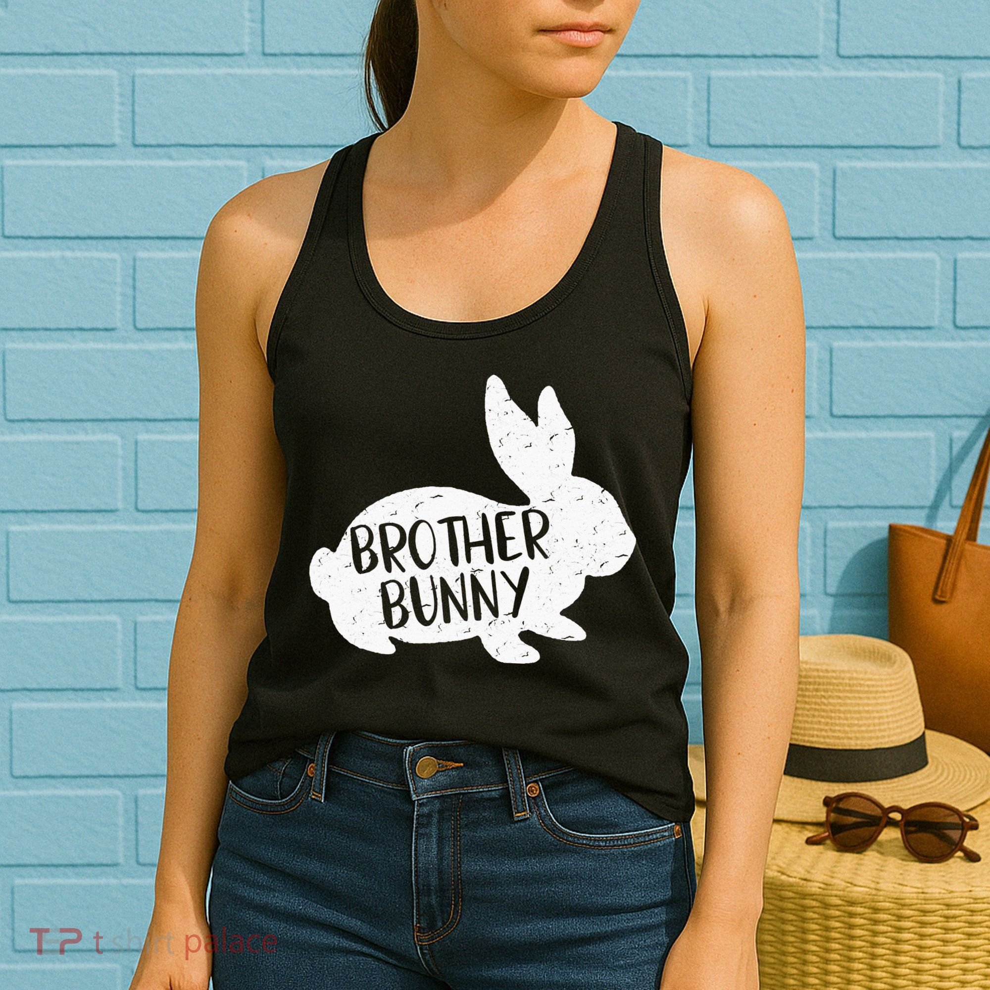 Bunny Cute Matching Family Easter Brother Women's Tank Top