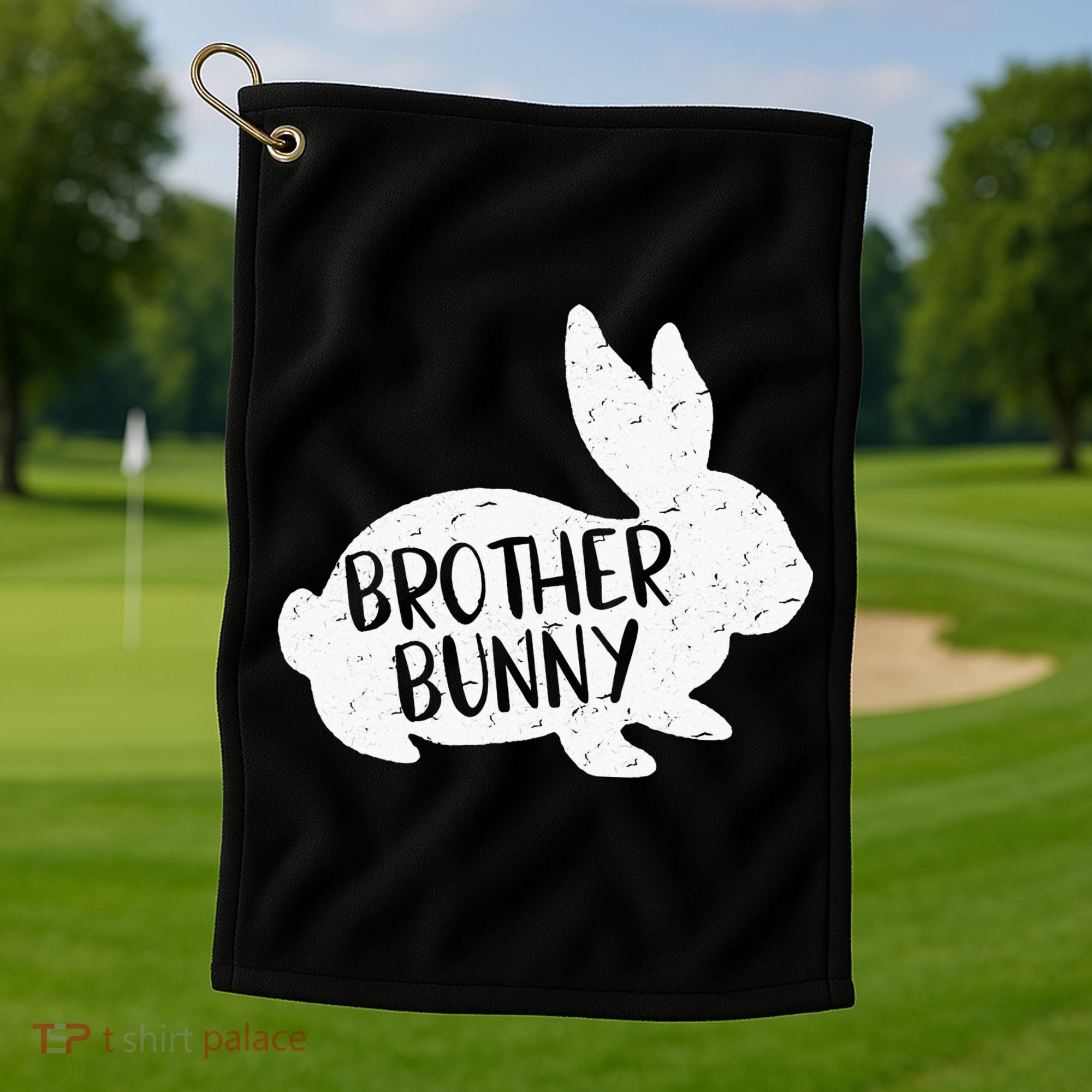 Bunny Cute Matching Family Easter Brother Golf Towel