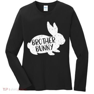 Bunny Cute Matching Family Easter Brother Women's Long Sleeve Shirt