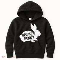 Bunny Cute Matching Family Easter Brother Kids Hoodie thumb 0