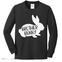 Bunny Cute Matching Family Easter Brother Kids Long Sleeve Shirt thumb 0