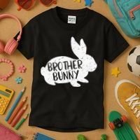 Bunny Cute Matching Family Easter Brother Kids T-Shirt thumb 3