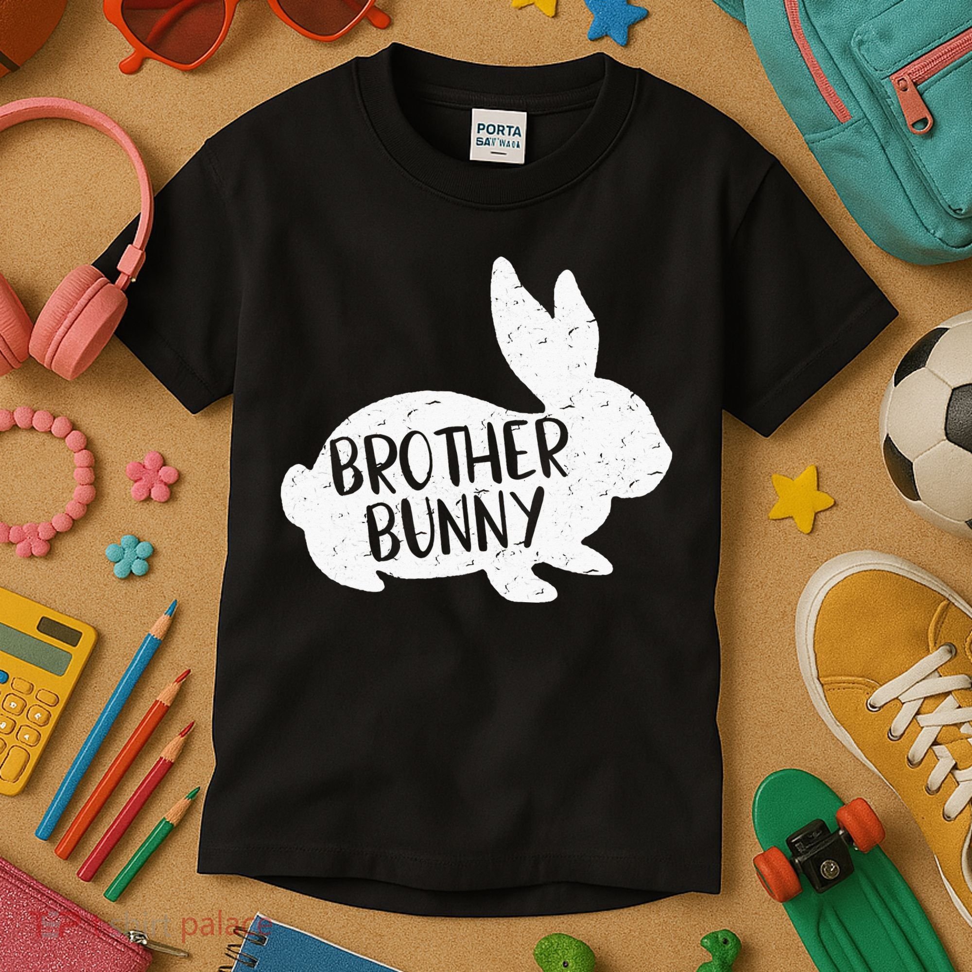 Bunny Cute Matching Family Easter Brother Kids T-Shirt