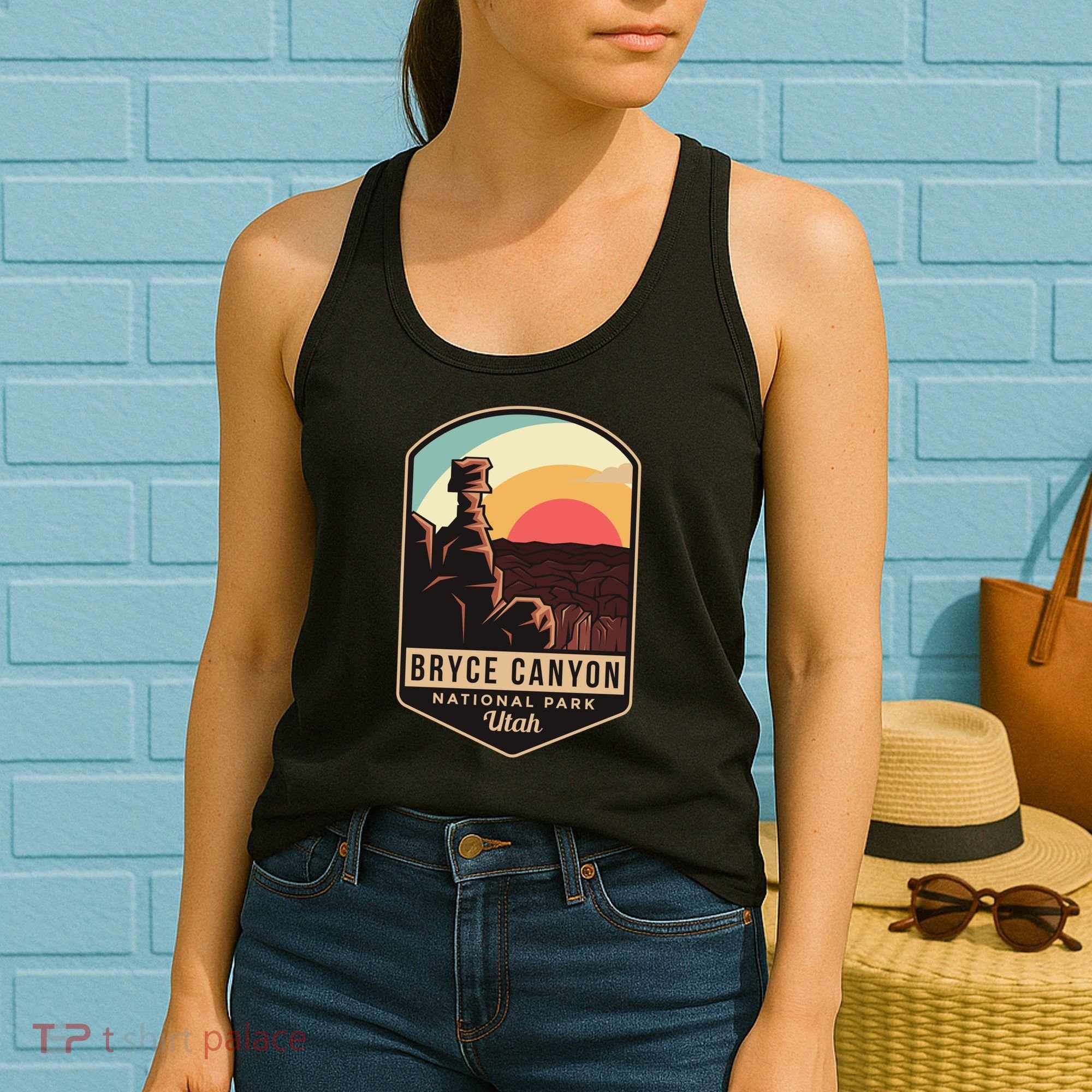 Bryce Canyon National Park Hiking Utah Tourist Souvenirs Cool Gift Women's Tank Top