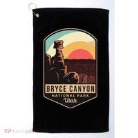 Bryce Canyon National Park Hiking Utah Tourist Souvenirs Cool Gift Golf Towel thumb 0