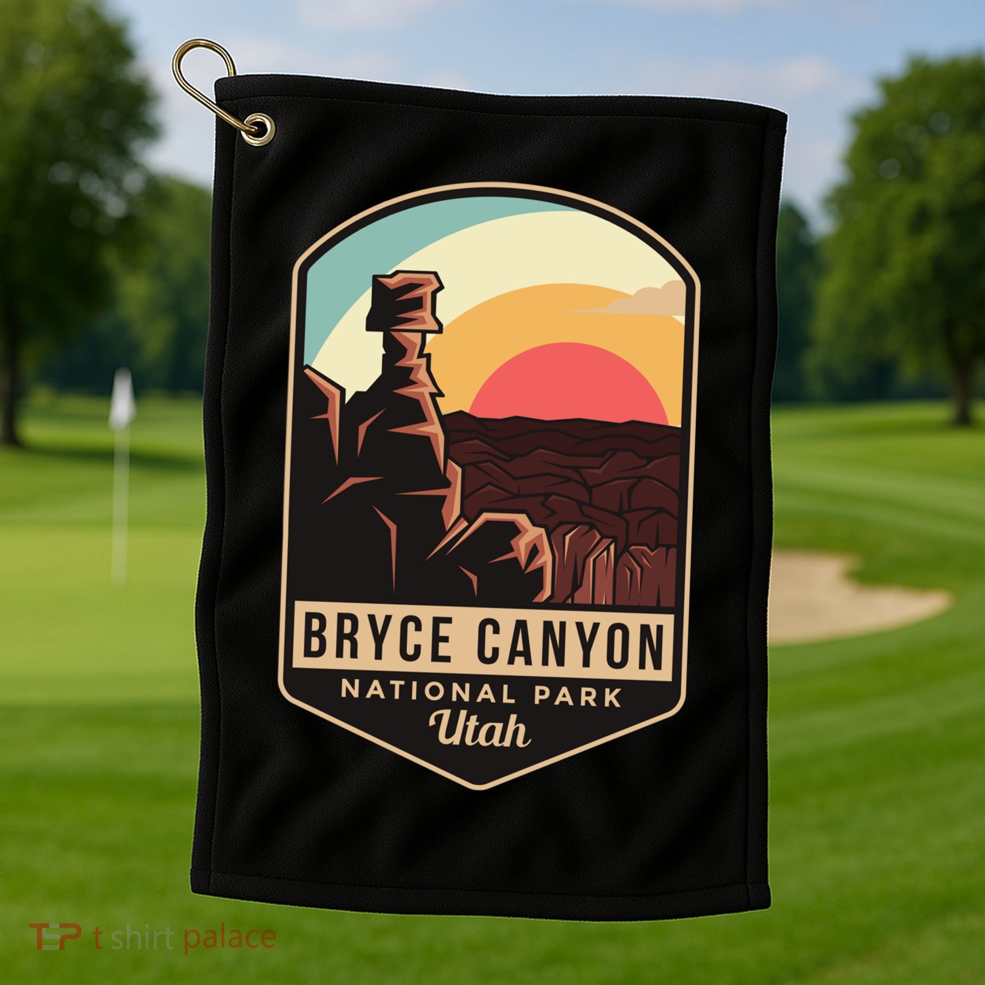 Bryce Canyon National Park Hiking Utah Tourist Souvenirs Cool Gift Golf Towel