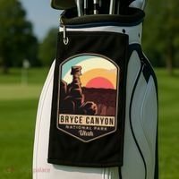 Bryce Canyon National Park Hiking Utah Tourist Souvenirs Cool Gift Golf Towel thumb 2