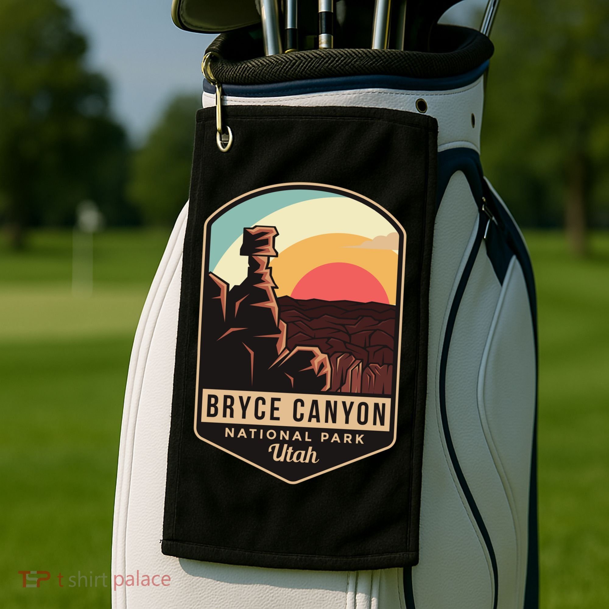 Bryce Canyon National Park Hiking Utah Tourist Souvenirs Cool Gift Golf Towel
