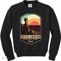 Bryce Canyon National Park Hiking Utah Tourist Souvenirs Cool Gift Kids Sweatshirt thumb 0