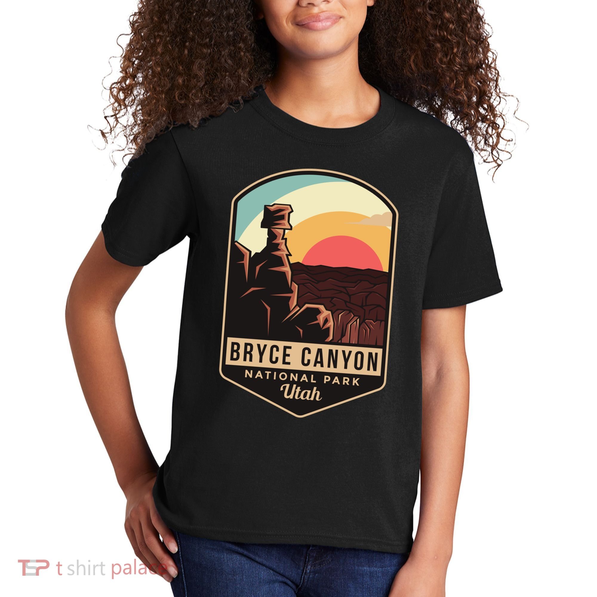 Bryce Canyon National Park Hiking Utah Tourist Souvenirs Cool Gift Kids T-Shirt