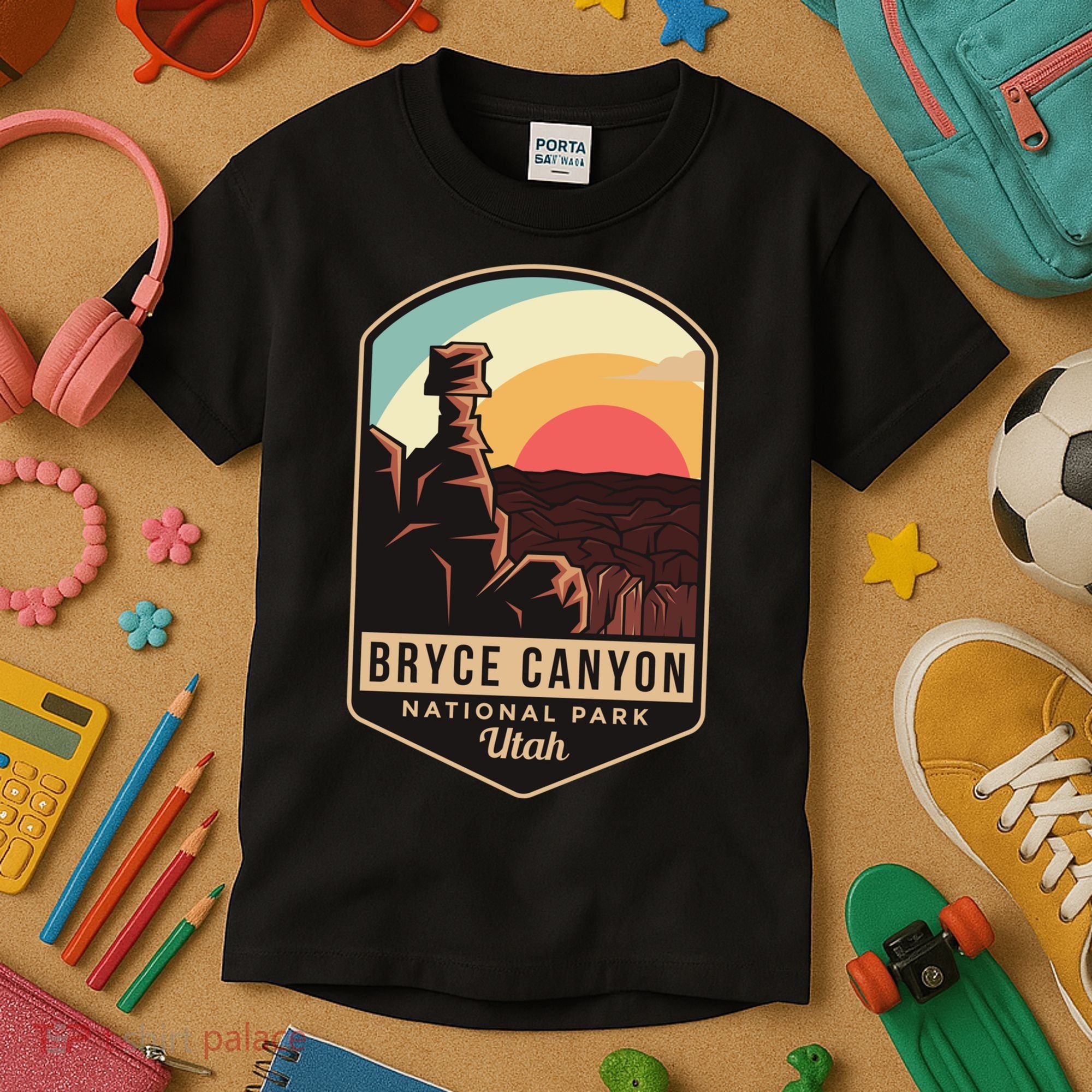 Bryce Canyon National Park Hiking Utah Tourist Souvenirs Cool Gift Kids T-Shirt