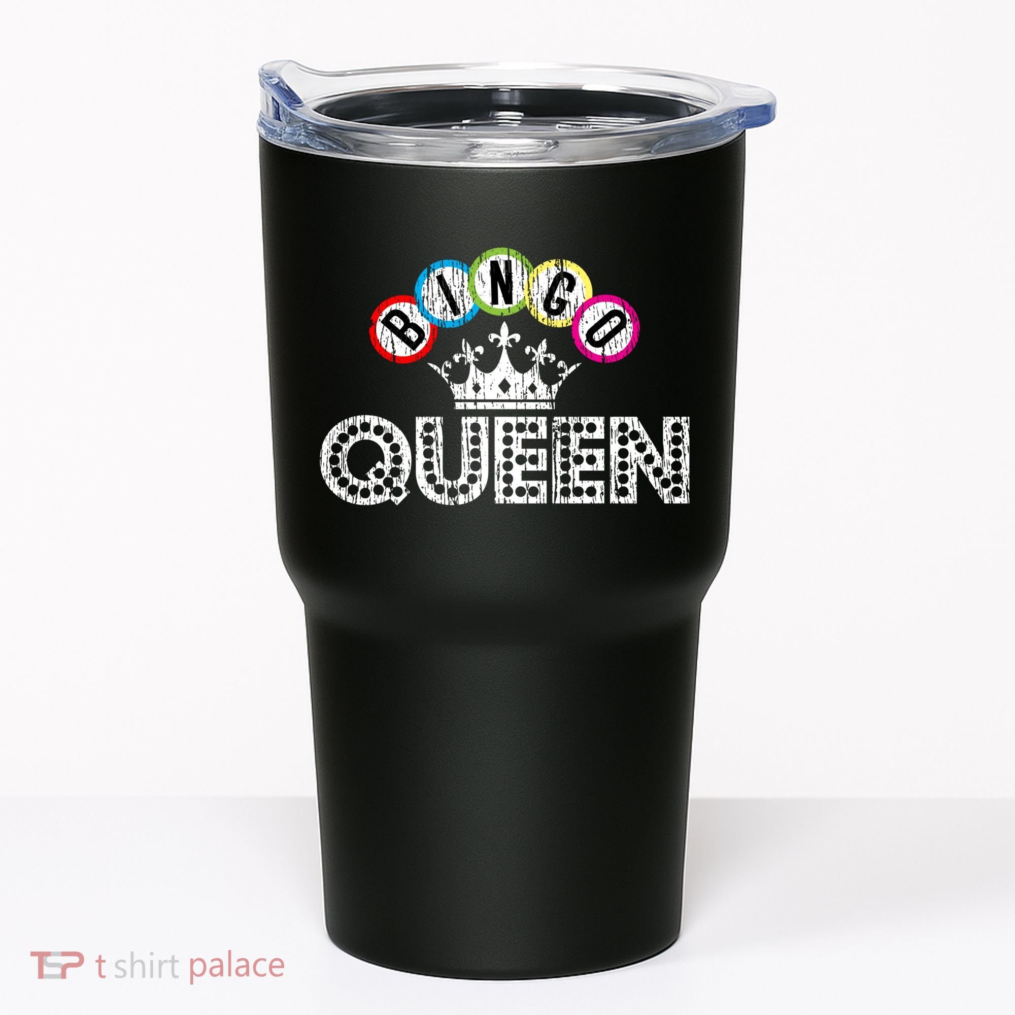 Bingo Casino Night Crown Bingo Queen Gift Tumbler