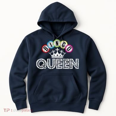 Bingo Casino Night Crown Bingo Queen Gift Hoodie