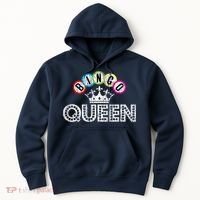 Bingo Casino Night Crown Bingo Queen Gift Hoodie thumb 0