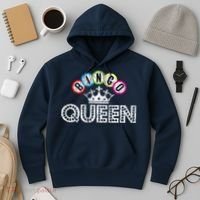 Bingo Casino Night Crown Bingo Queen Gift Hoodie thumb 3