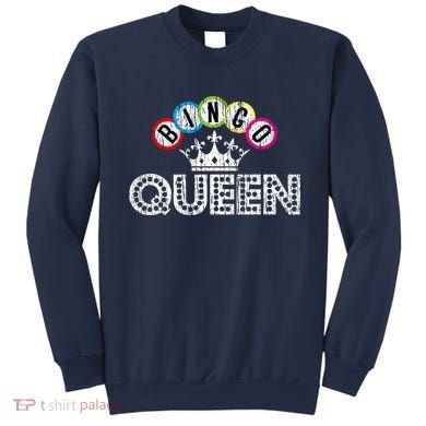 Bingo Casino Night Crown Bingo Queen Gift Sweatshirt