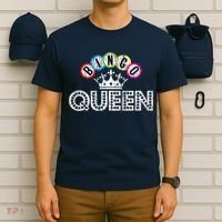 Bingo Casino Night Crown Bingo Queen Gift T-Shirt thumb 6