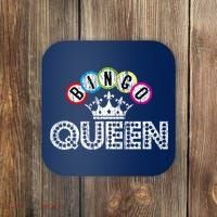 Bingo Casino Night Crown Bingo Queen Gift Coaster thumb 0