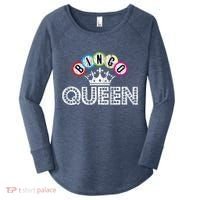 Bingo Casino Night Crown Bingo Queen Gift Women's Perfect Tri Tunic Long Sleeve Shirt thumb 0